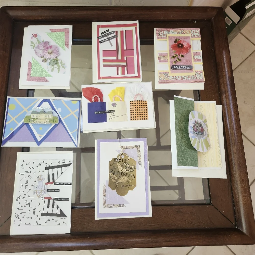 Giftable Greeting Cards Set of 8 | Vintage Collage Aesthetic| Blank All Occasion